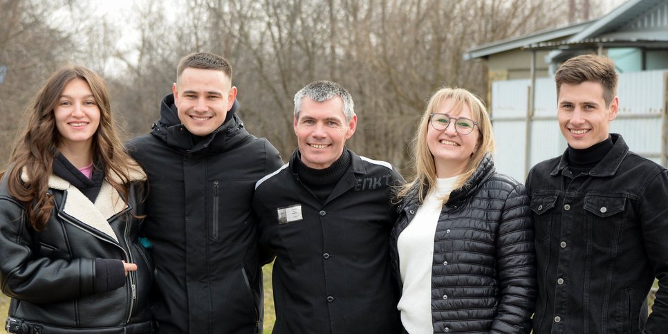 Oleg Danilov e la sua famiglia il giorno del rilascio, 1 marzo 2024