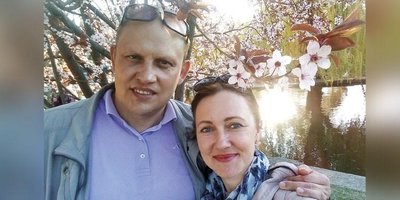 Photo : Alexey Metzger avec sa femme Irina