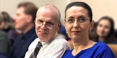 Sur la photo : Vladimir et Tatiana Alouchkine