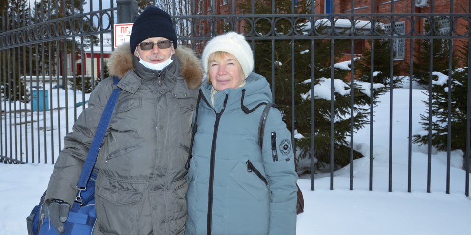 Alexeï Erchov avec sa femme la veille du verdict