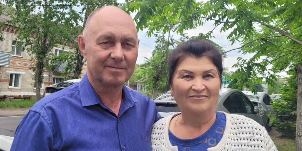 Александр Шутов с женой Розой в день приговора. Июнь 2023 г.
