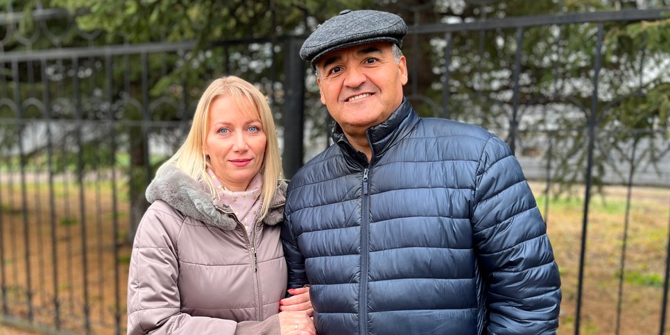 Светлана Монис с мужем Аламом Алиевым. Ноябрь 2022 г.