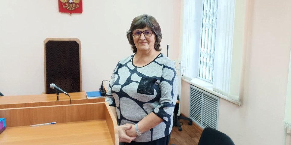Татьяна Сушильникова в зале судебного заседания. Ноябрь 2023 г.