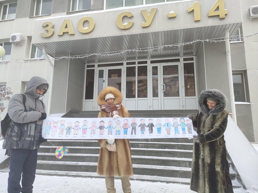 在30度的霜冻中来支持信徒的朋友