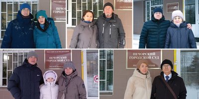 Defendants in the criminal case for their faith with their wives