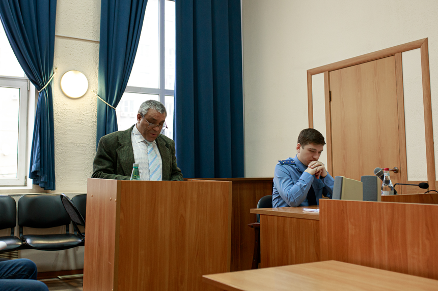 Анатолий Евтушенко выступает перед судом. Декабрь 2025 г.